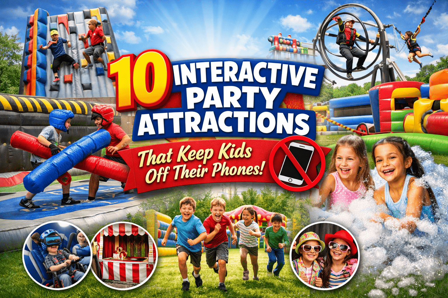 Interactive Party Attractions That Keep Kids Off Their Phones